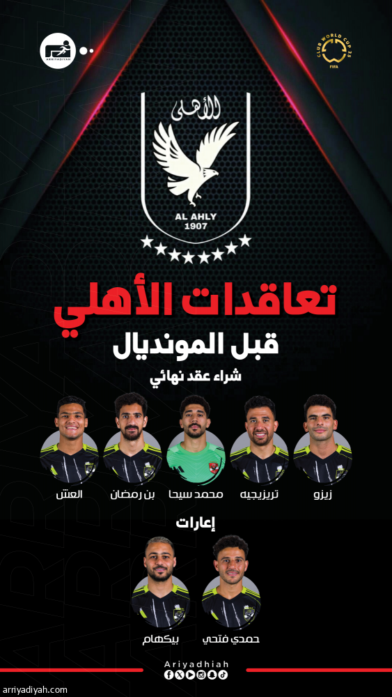 قبل ميامي.. الأهلي يتسلح بـ7 صفقات جديدة